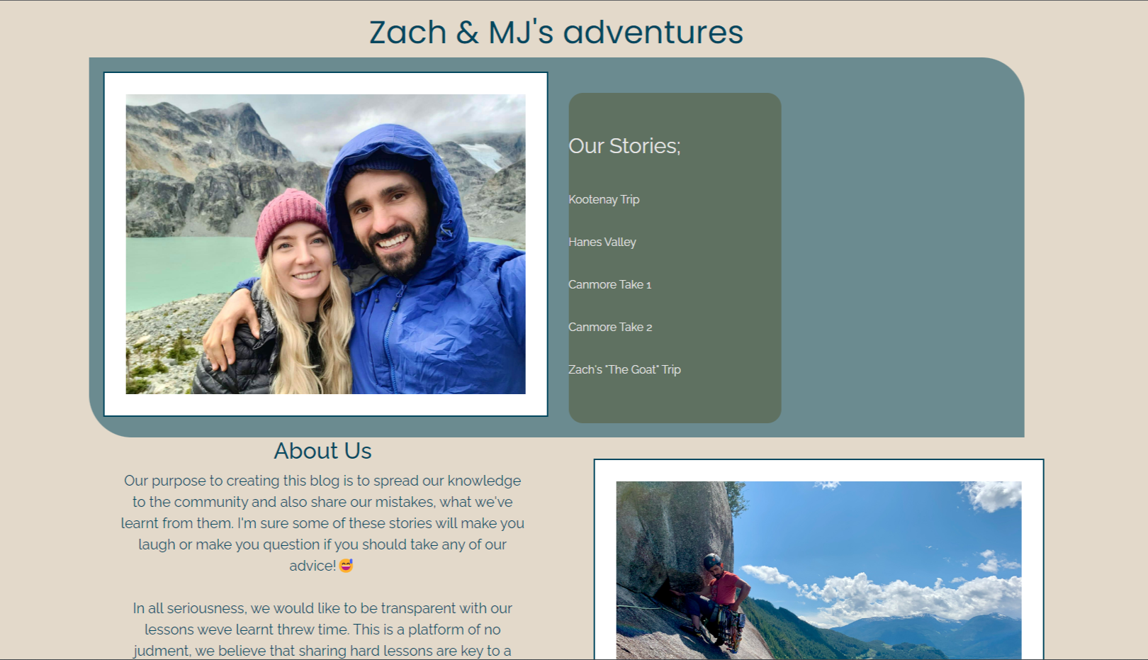 A personal blog about adventure and misadventures in the mountains